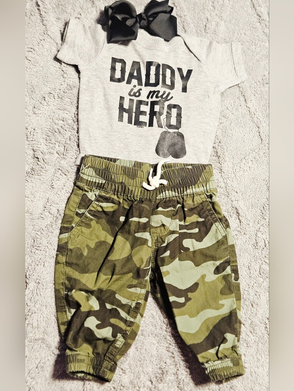 Infant Girls Military Dad